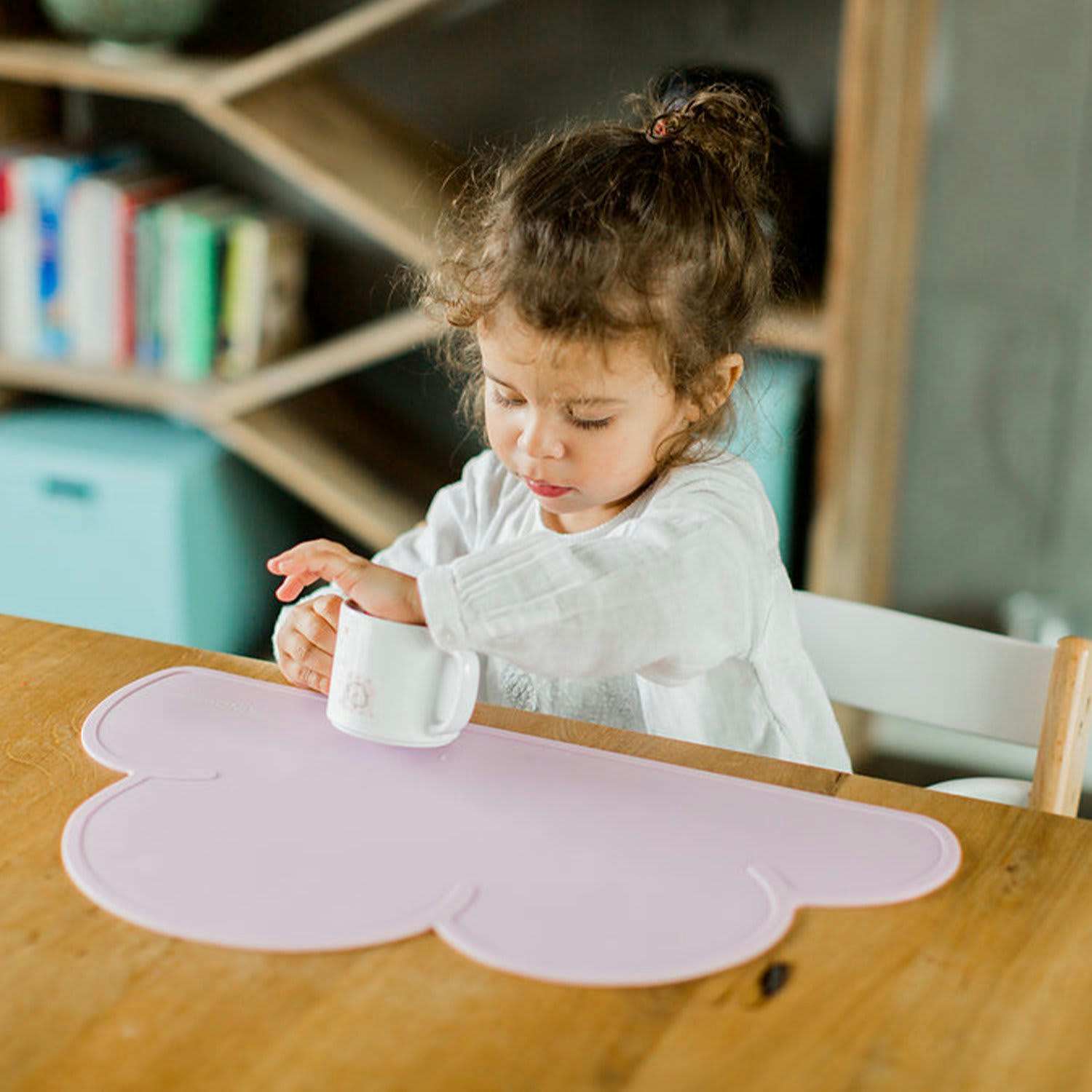 - Set de table en forme de nuage en silicone