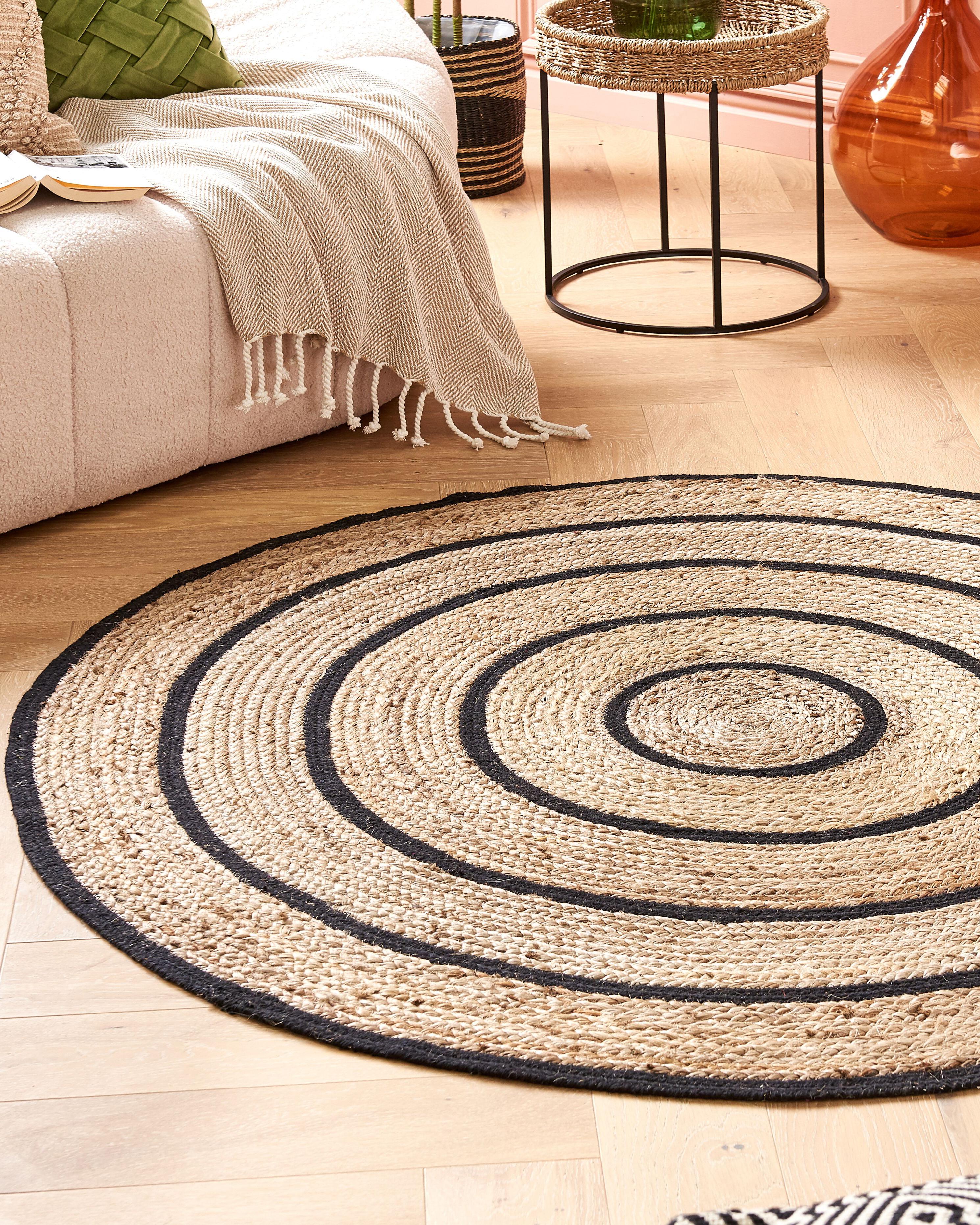 Rug BUKSE Beige ? 140 cm Jute