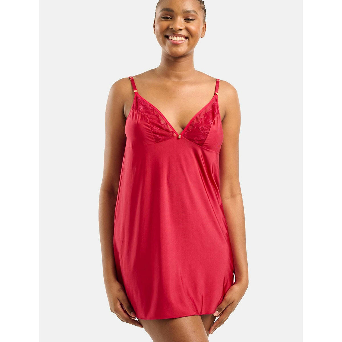 Nuisette dentelle et microfibre Précieuse