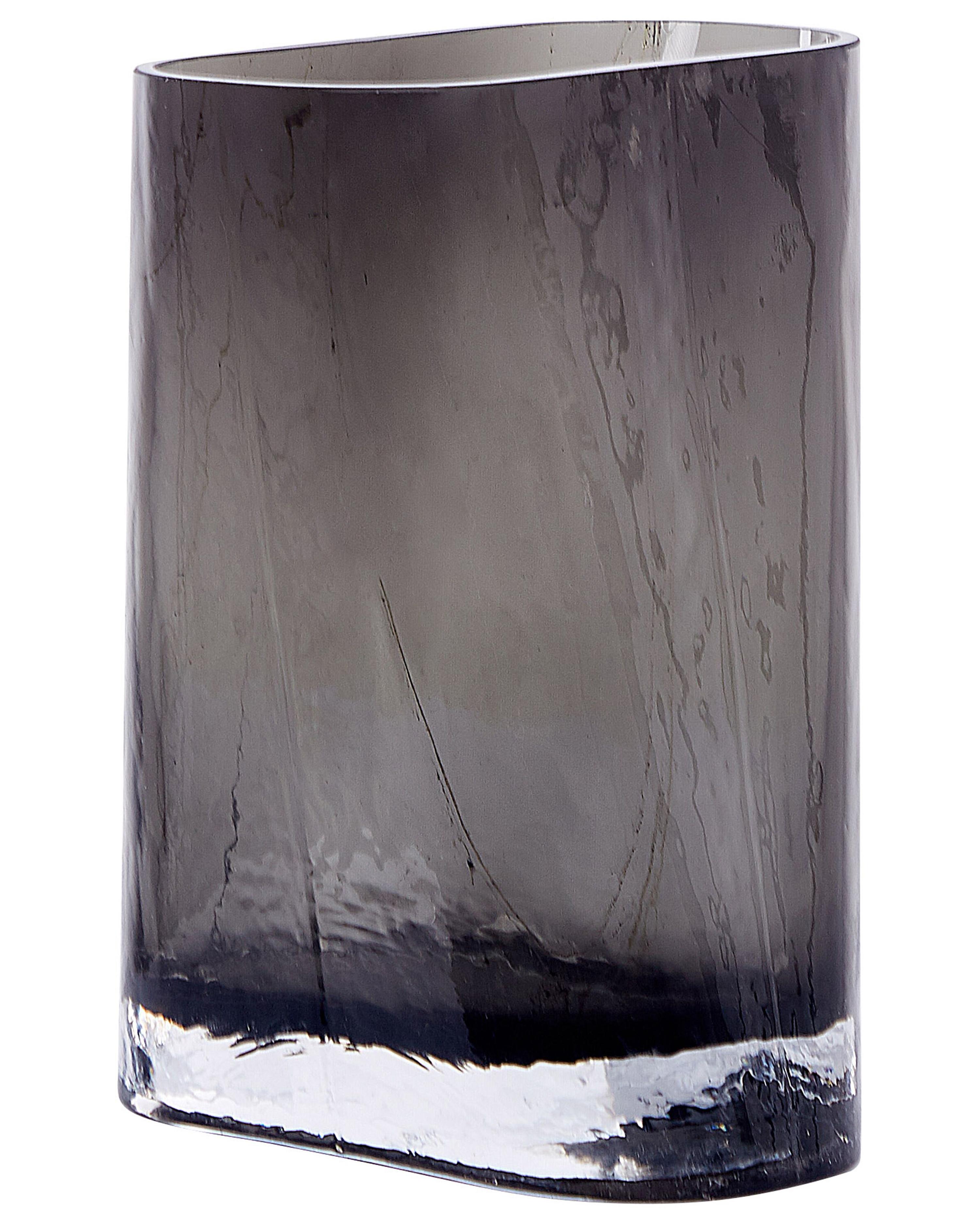 Flower Vase MITATA Glass 20 cm Grey