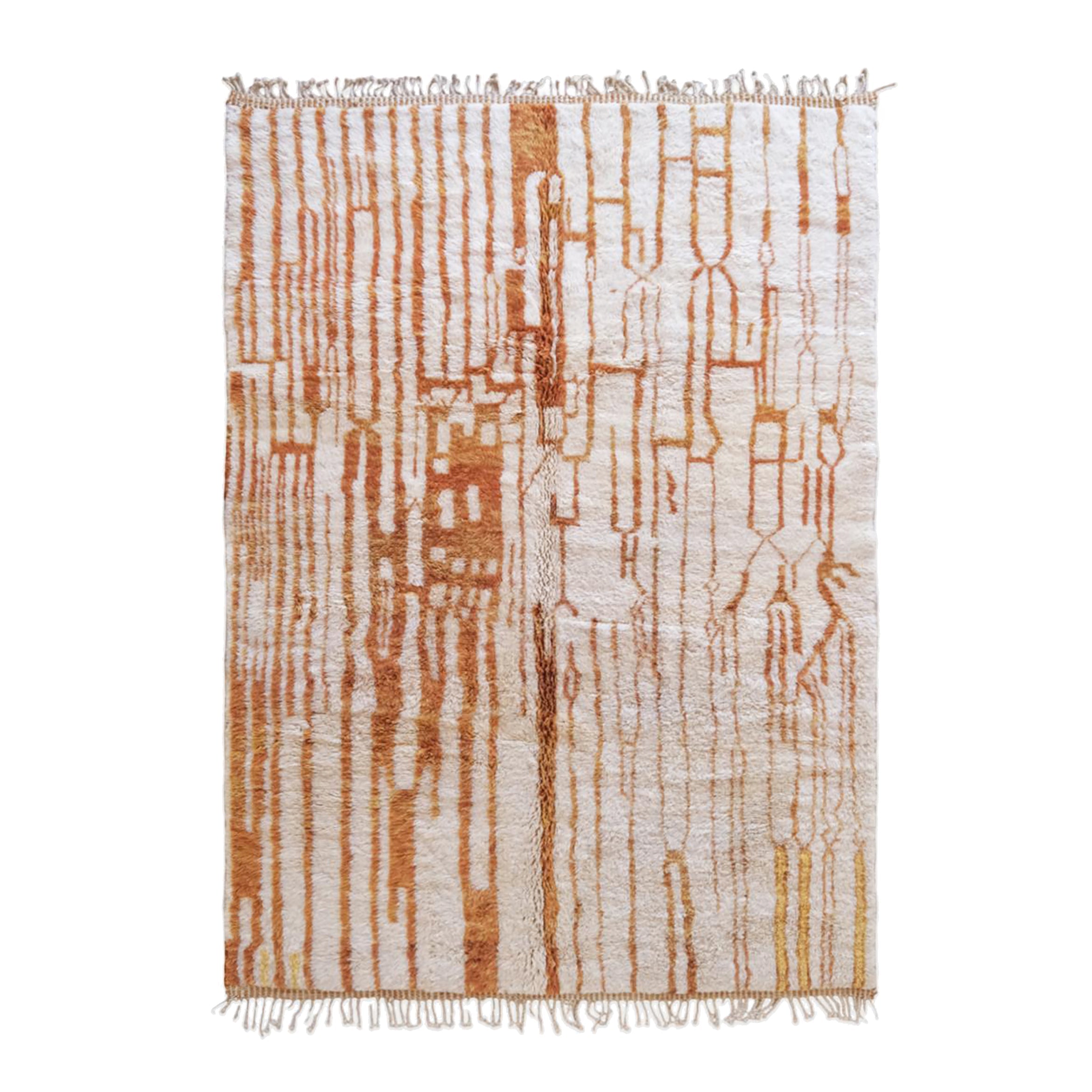 AFK Living vloerkleed Berber - handgemaakt - Wol - 140 cm x 200 cm