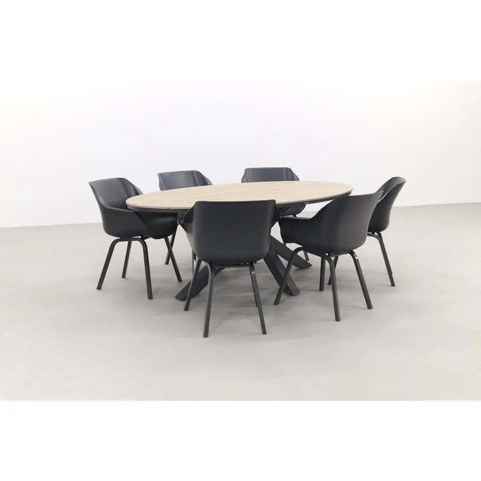Hartman Sophie Element - Xerix/GI Edison 220 tafel - ovale tuinset