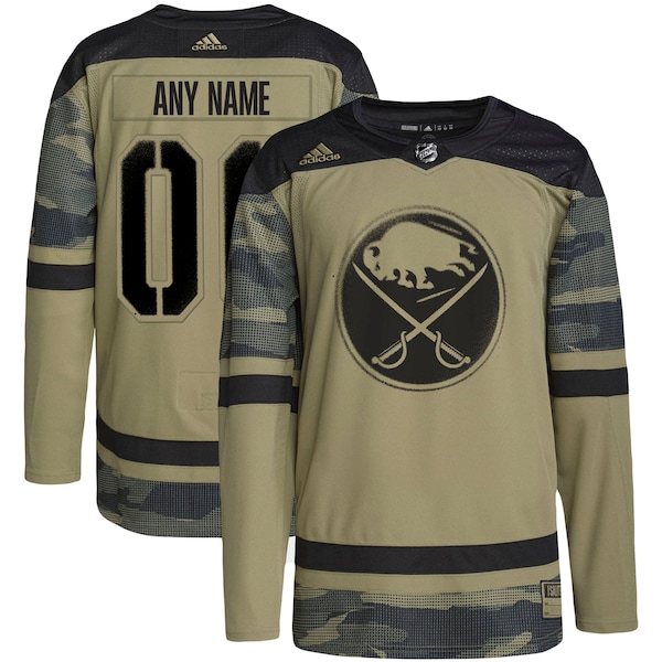 Buffalo Sabres adidas Military Appreciation Team Authentic Custom Practice Jersey - Camo