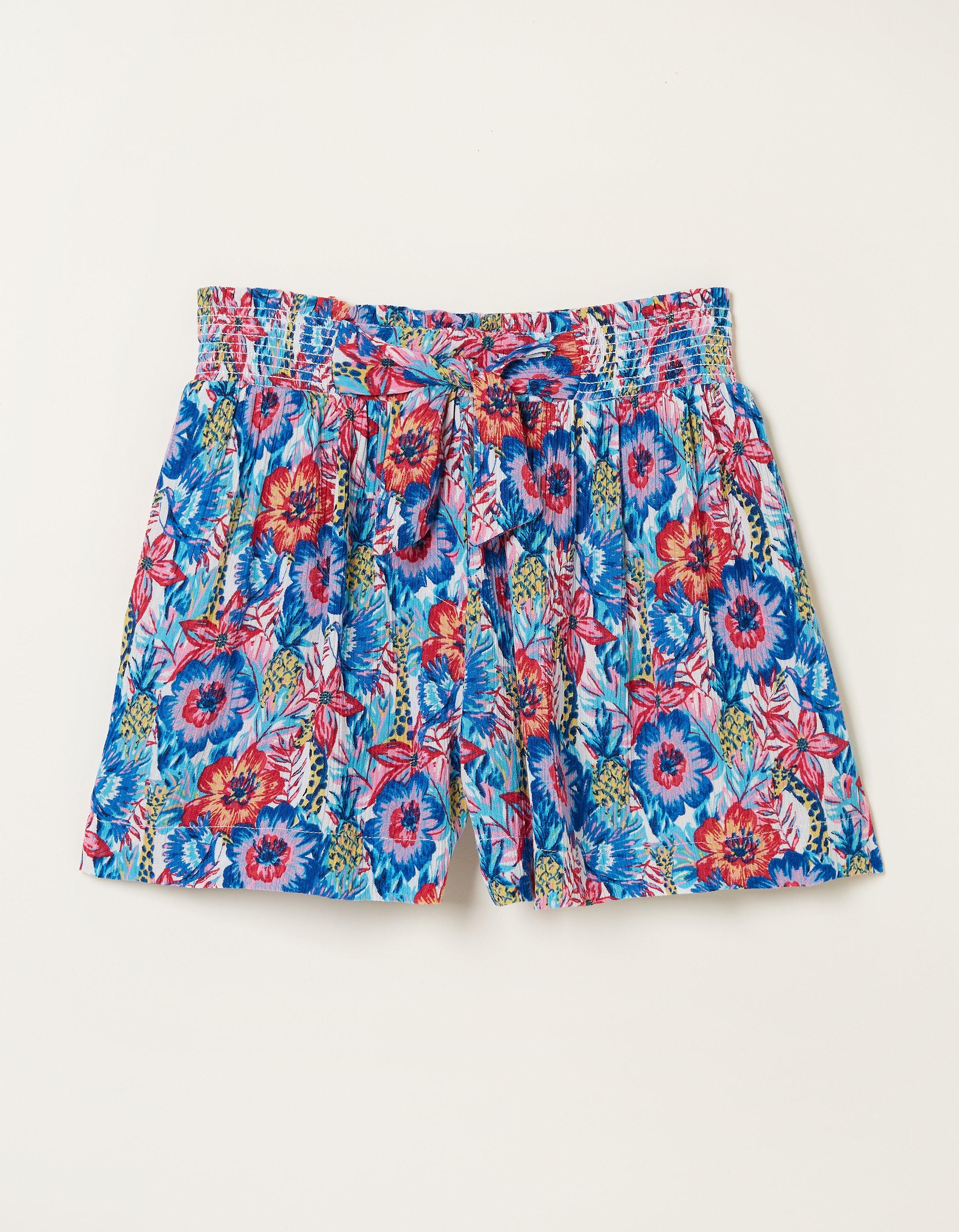 Tropical Print Flippy Shorts