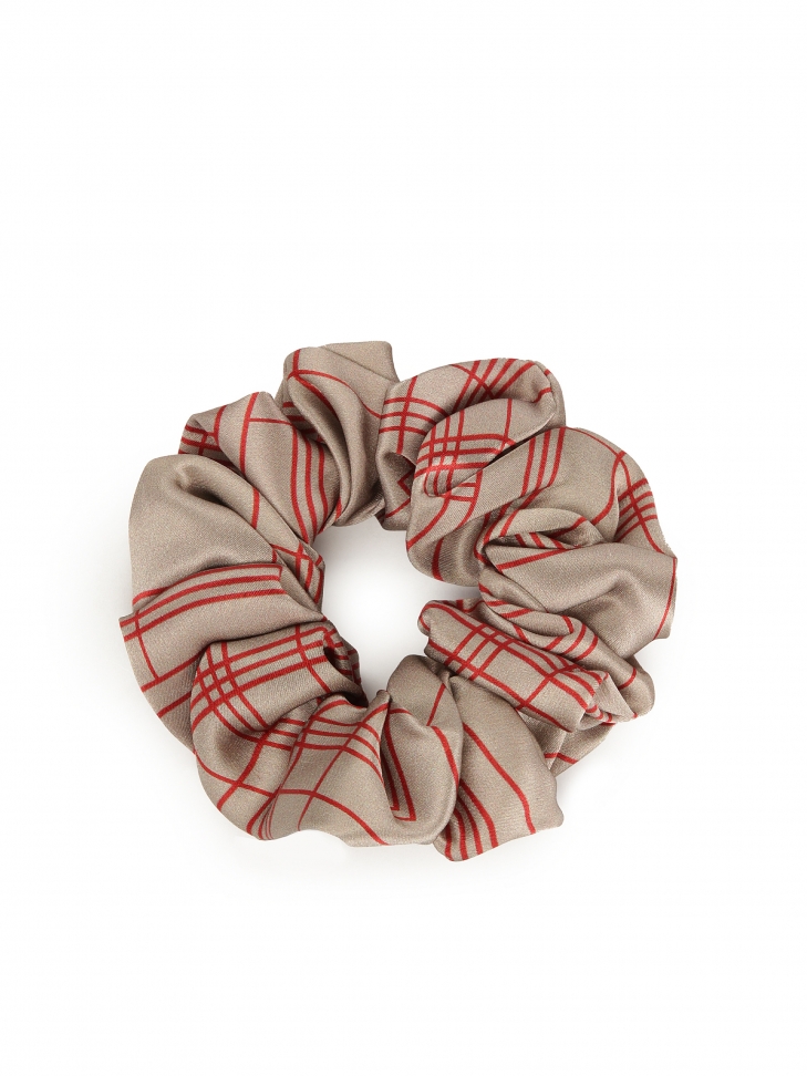 Striking silk satin hair elastic band