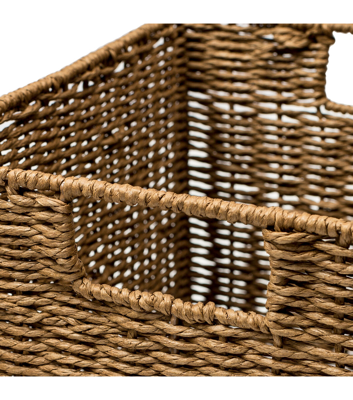 Honey Can Do 12 x 13 Brown Paper Rope Storage Basket