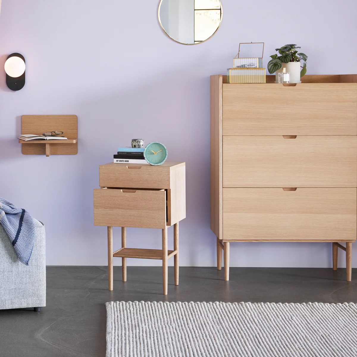 Hübsch Interior - Kommode mit 3 Schubladen, Eiche
