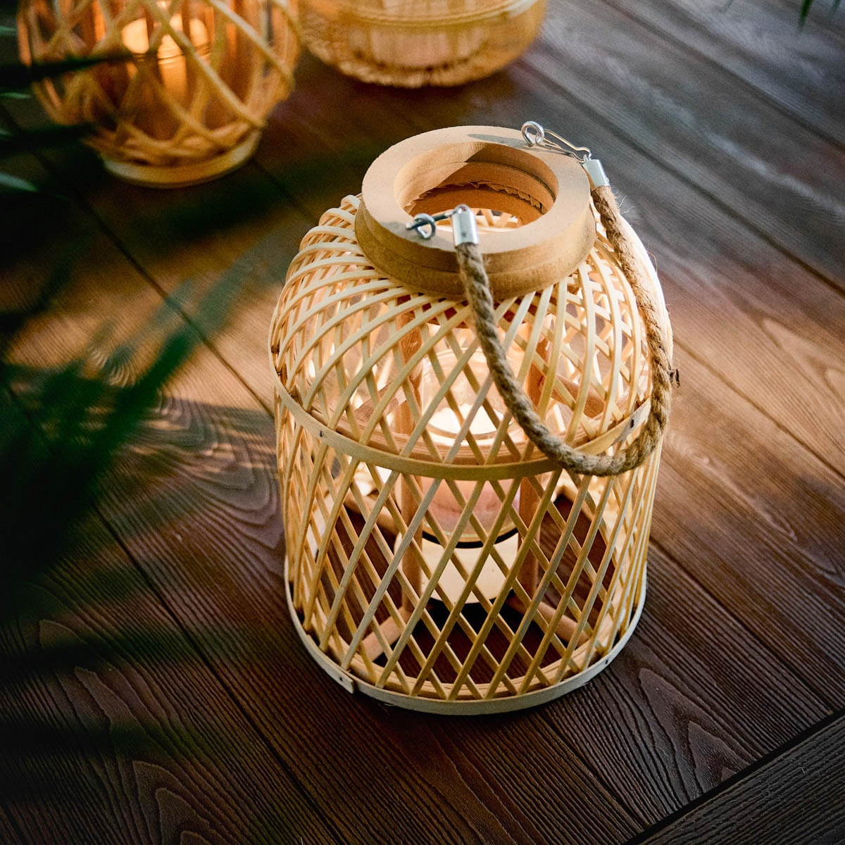 Lampion AVLI naturalny 21x27,5 cm