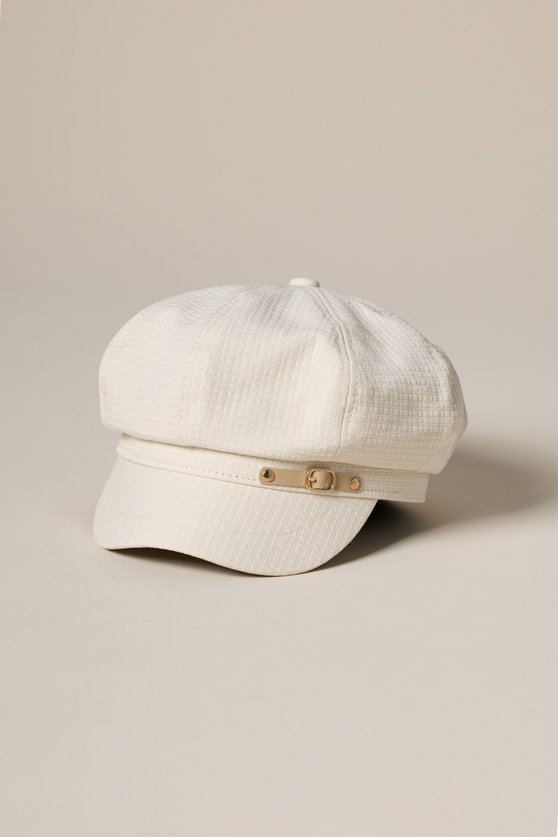 Kelly Tweed Buckle Cabbie Hat