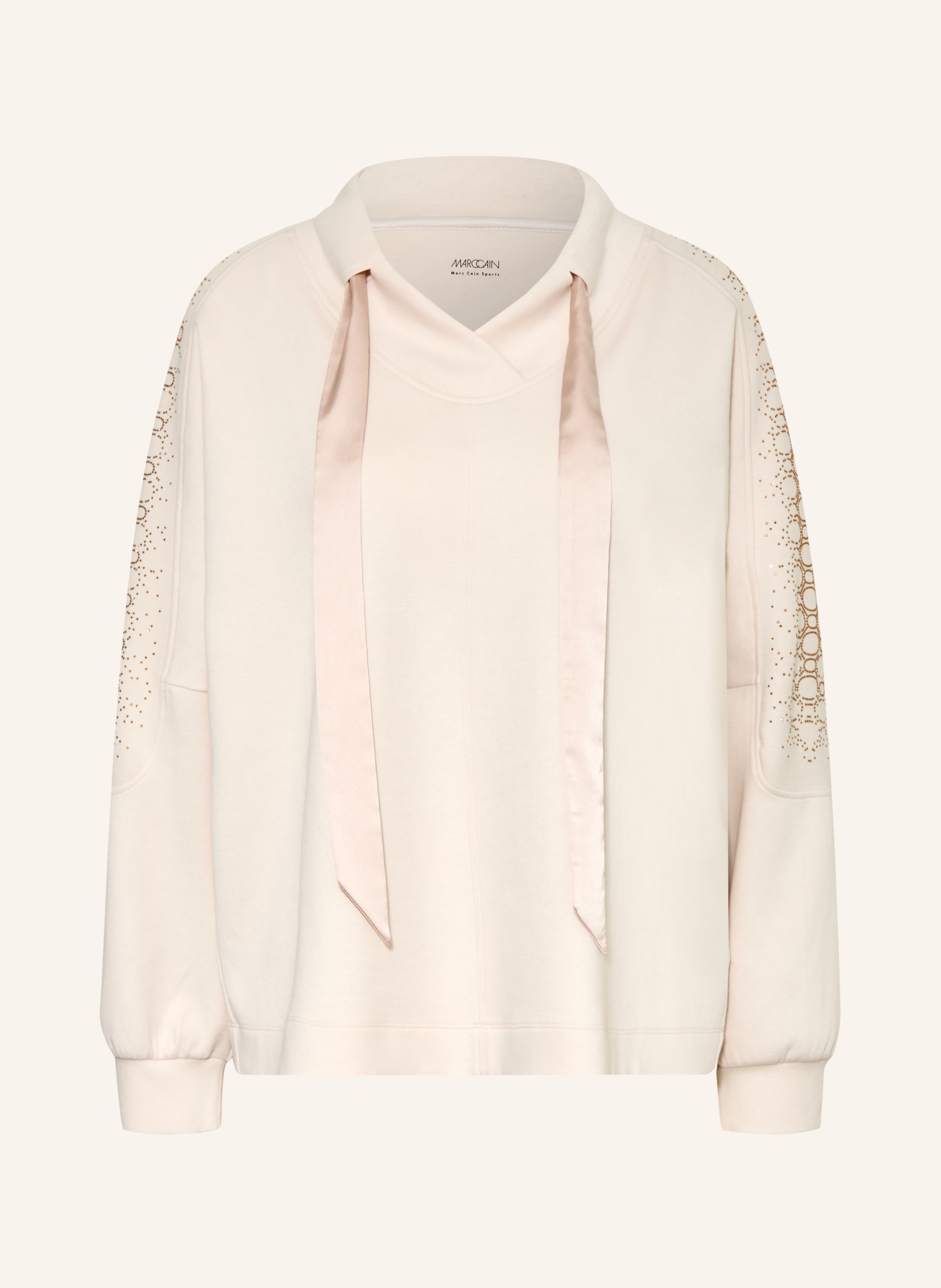 MARC CAIN Sweatshirt mit Schmucksteinen