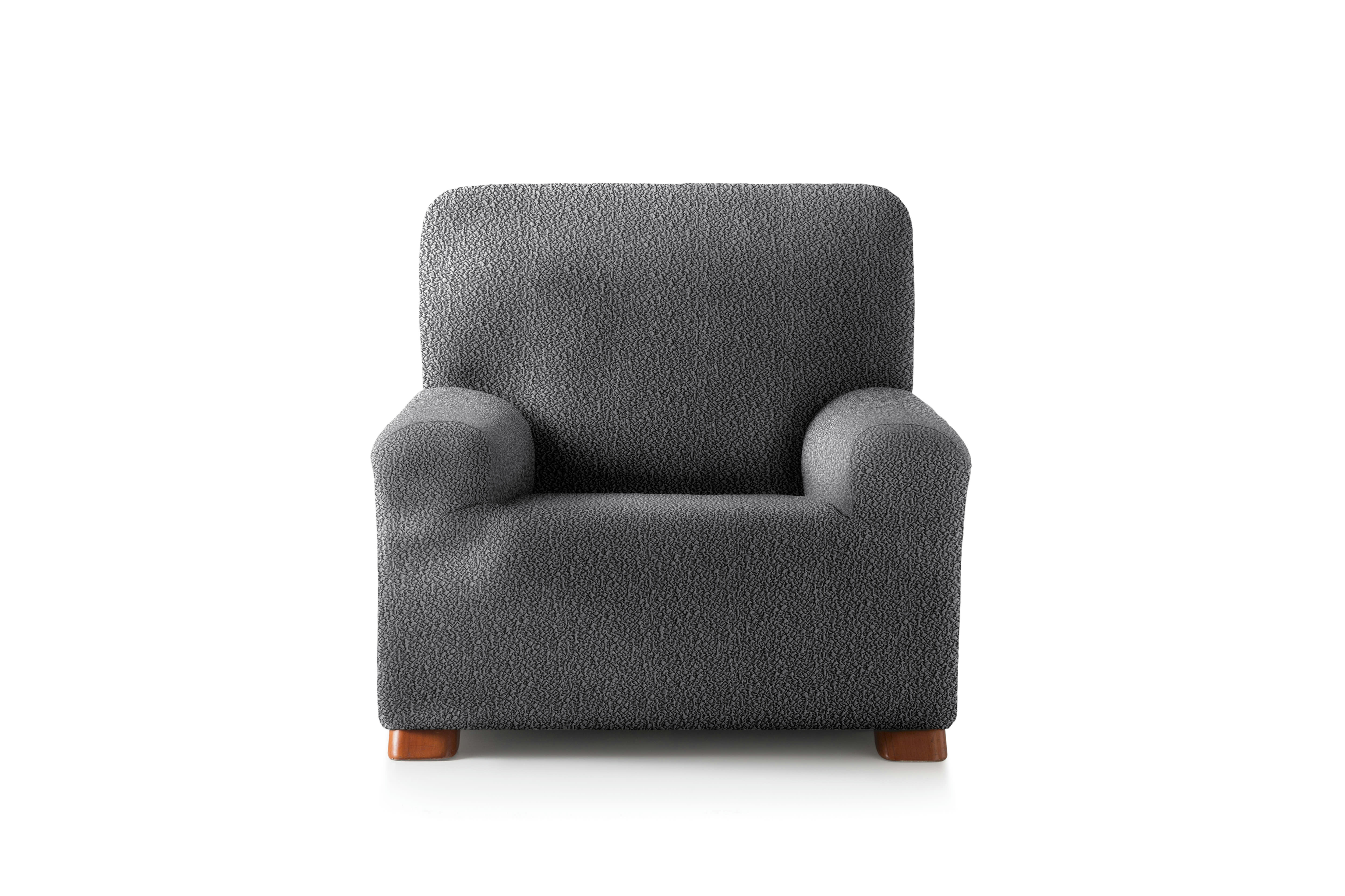 EYSA - Housse de fauteuil extensible gris foncé 80 - 130 cm