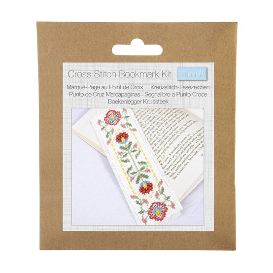 Trimits Bloom Cross Stitch Bookmark Kit
