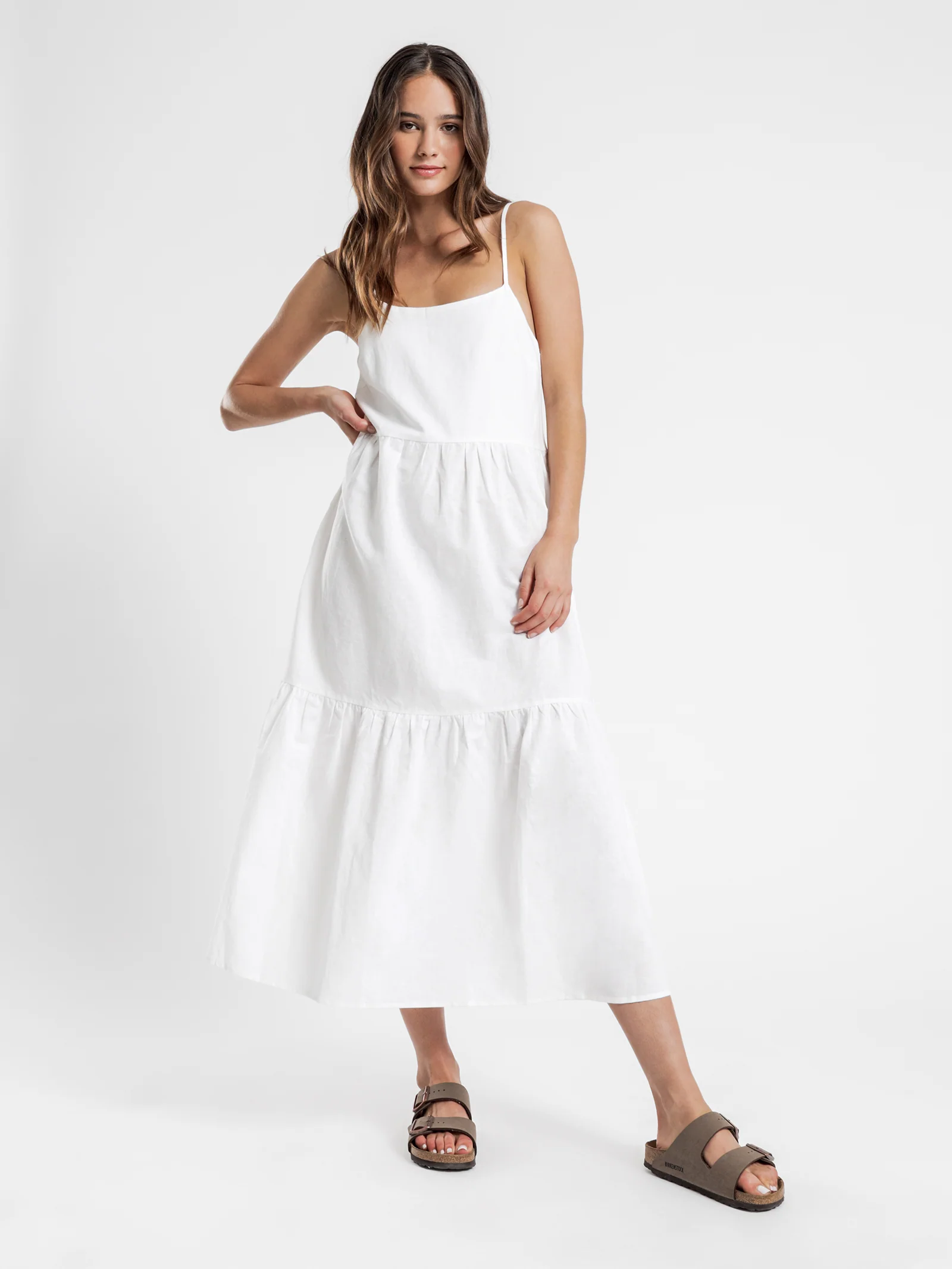 Miles Linen Midi Dress