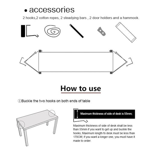 NNEOBA Portable Foot Hammock