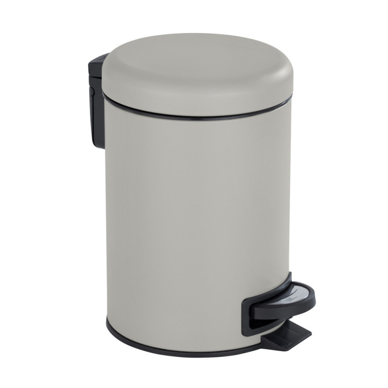 Poubelle à pédale Leman taupe mat 3 L WENKO