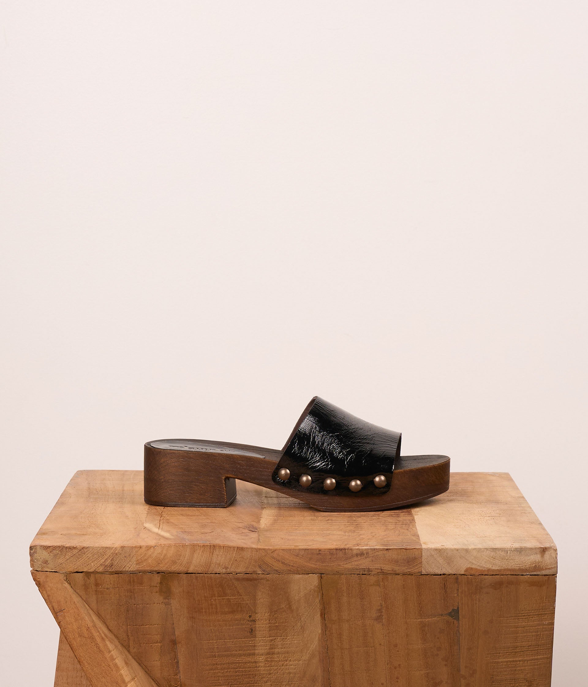 Mules vernies noires Kaiya