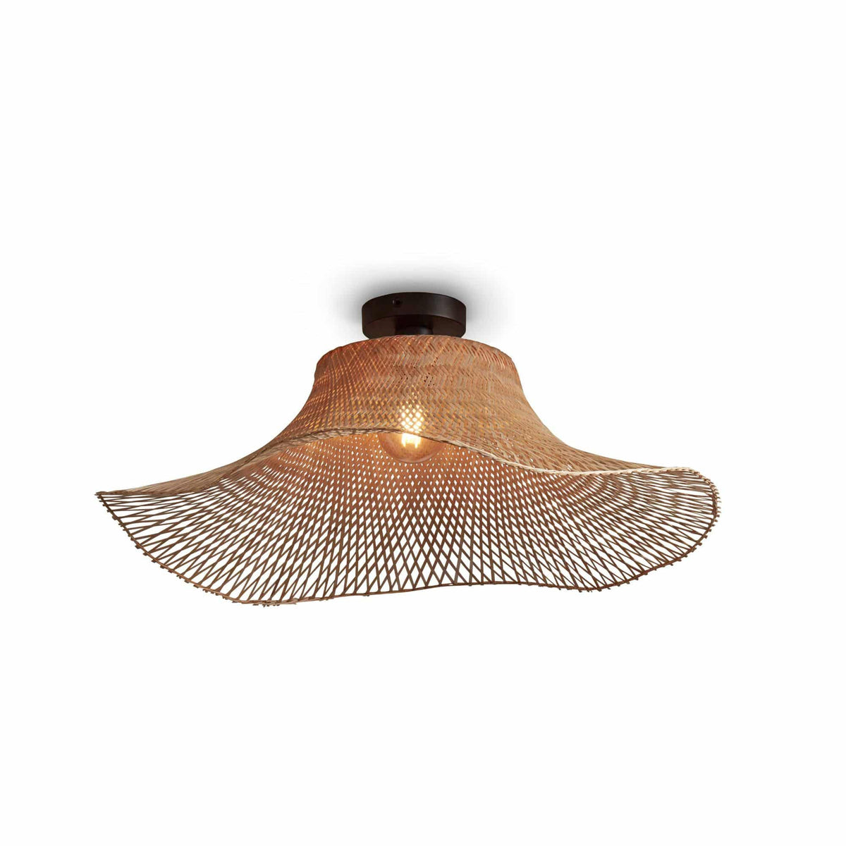GOOD&MOJO plafonnière Ibiza - bruin - Ø65cm