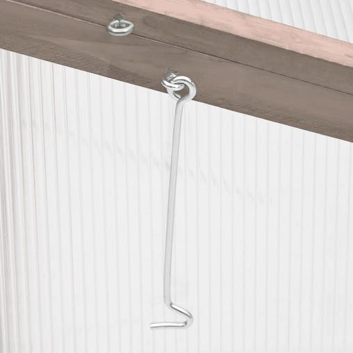 NNEVL Greenhouse Grey 110x58.5x39 cm Fir Wood
