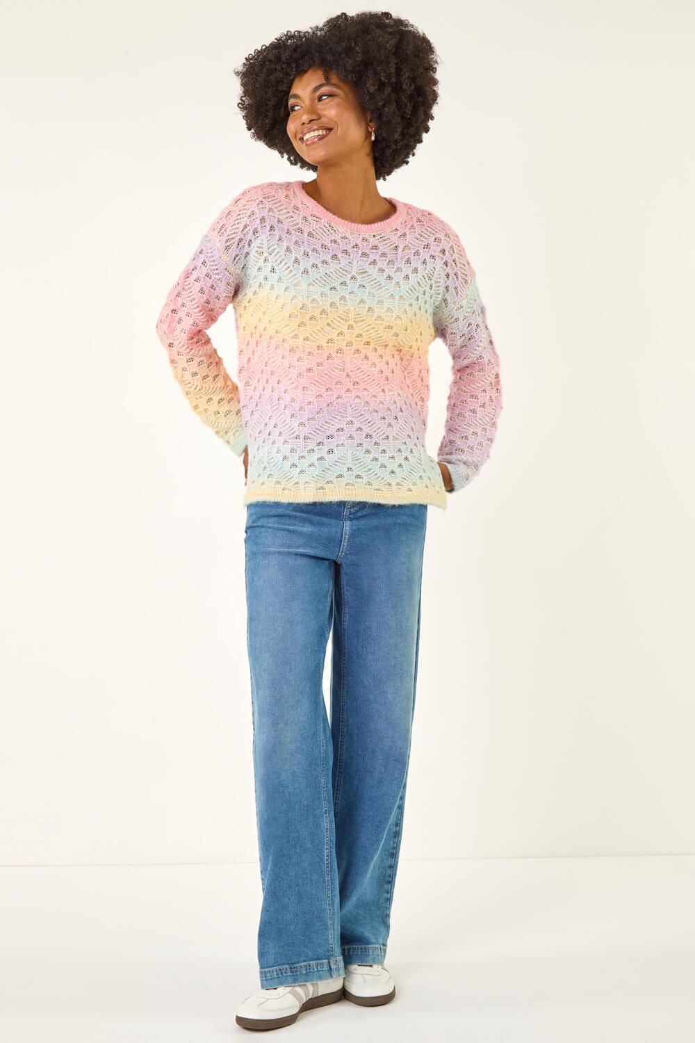 Roman Ombre Rainbow Knit Jumper
