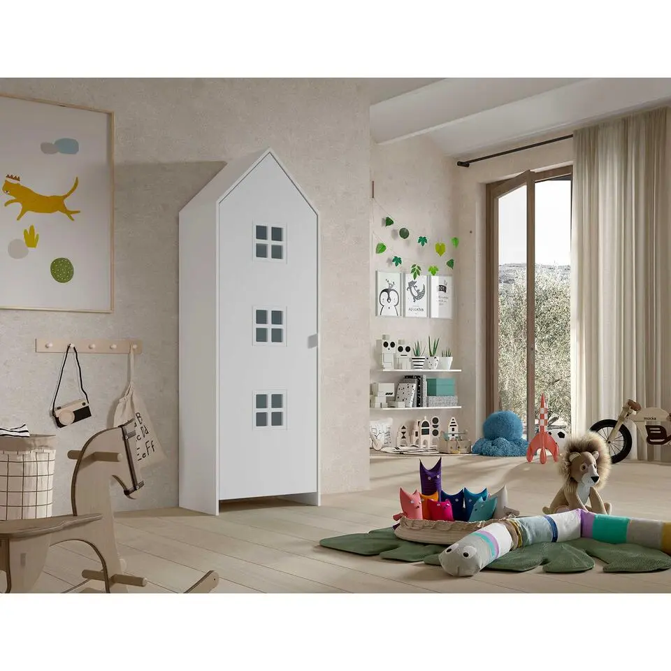 Kledingkast Casami Bruges - 58x37x172 cm - Wit