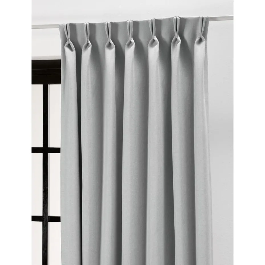 Kwantum Vouwgordijnen | Gordijnen | Gordijn Mila  LichtGrijs