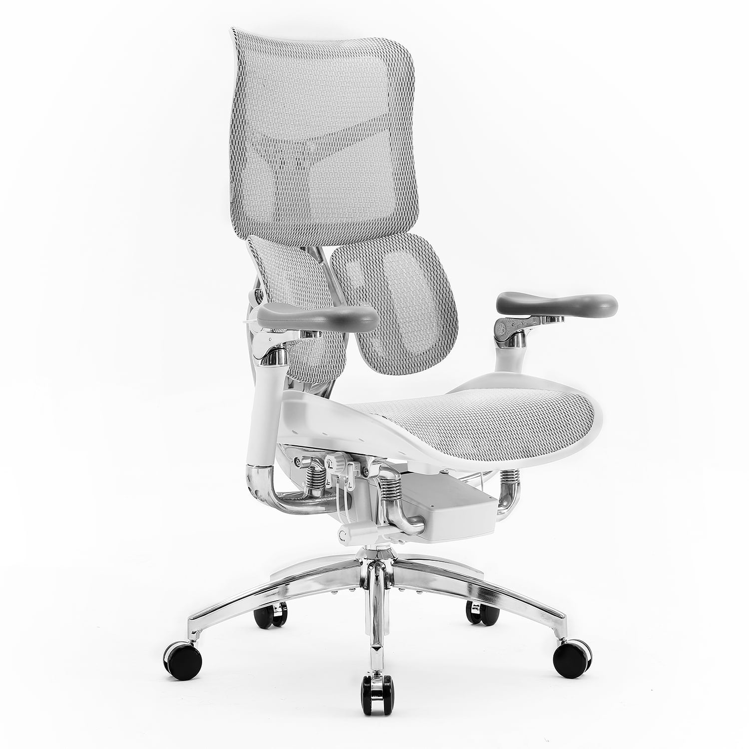 SIHOO Doro S300-White Ergonomic Office Chair- Lumbar Two-piece Dynamic Support - N/A