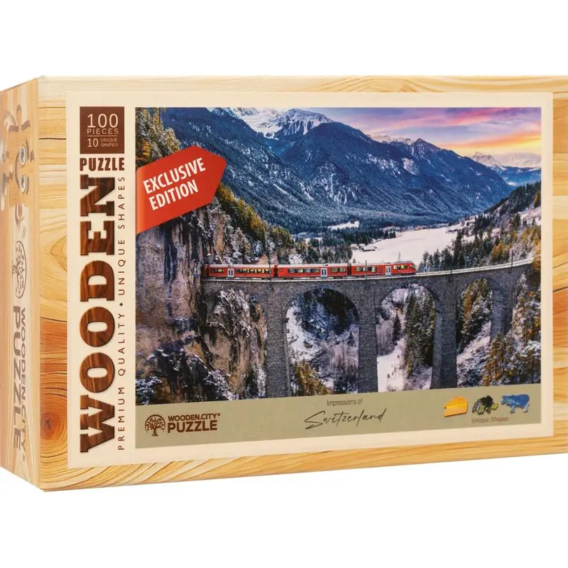Puzzle 100-teilig Wooden City