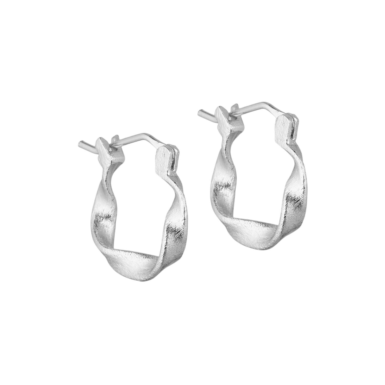 Maeve Hoops Small, forsølvet