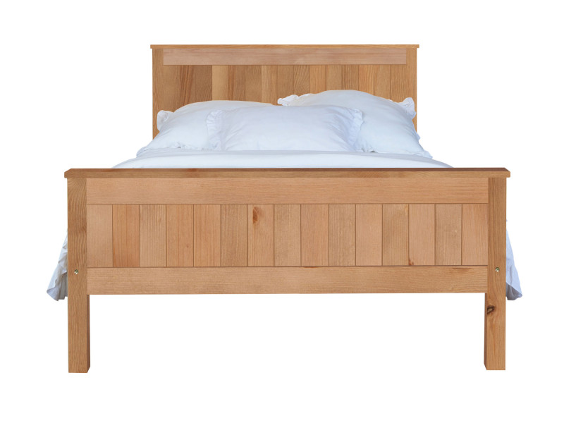 Łóżko 140x200 Natural wood z drewna litego, kolor dębowy