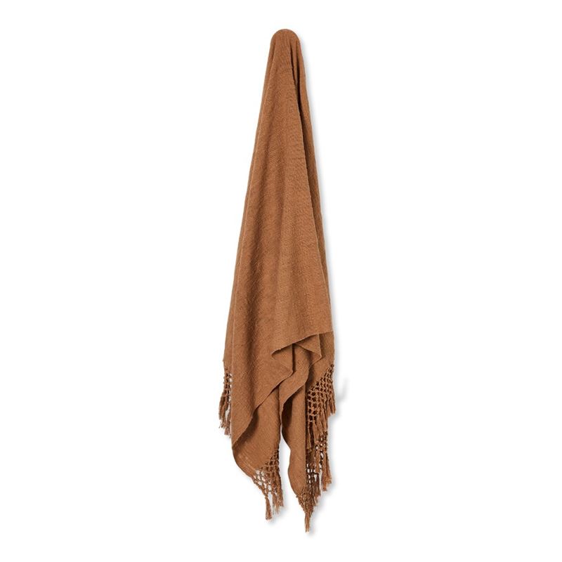 Macrame Tobacco Knot Throw