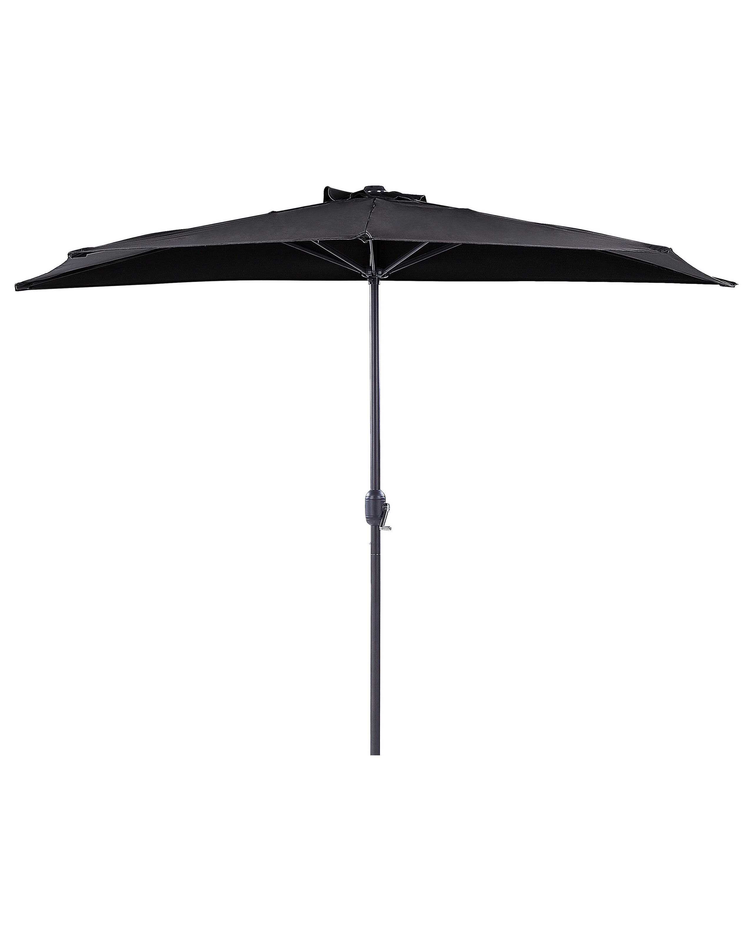 Parasol półokrągły ogrodowy 270 cm czarny