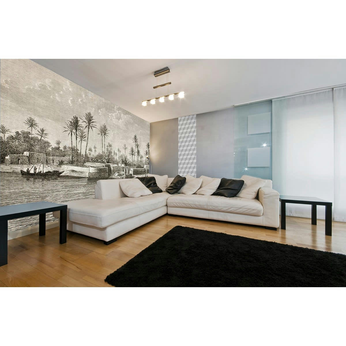 SAïD - Papier peint panoramique en Papier Marron foncé  432x300