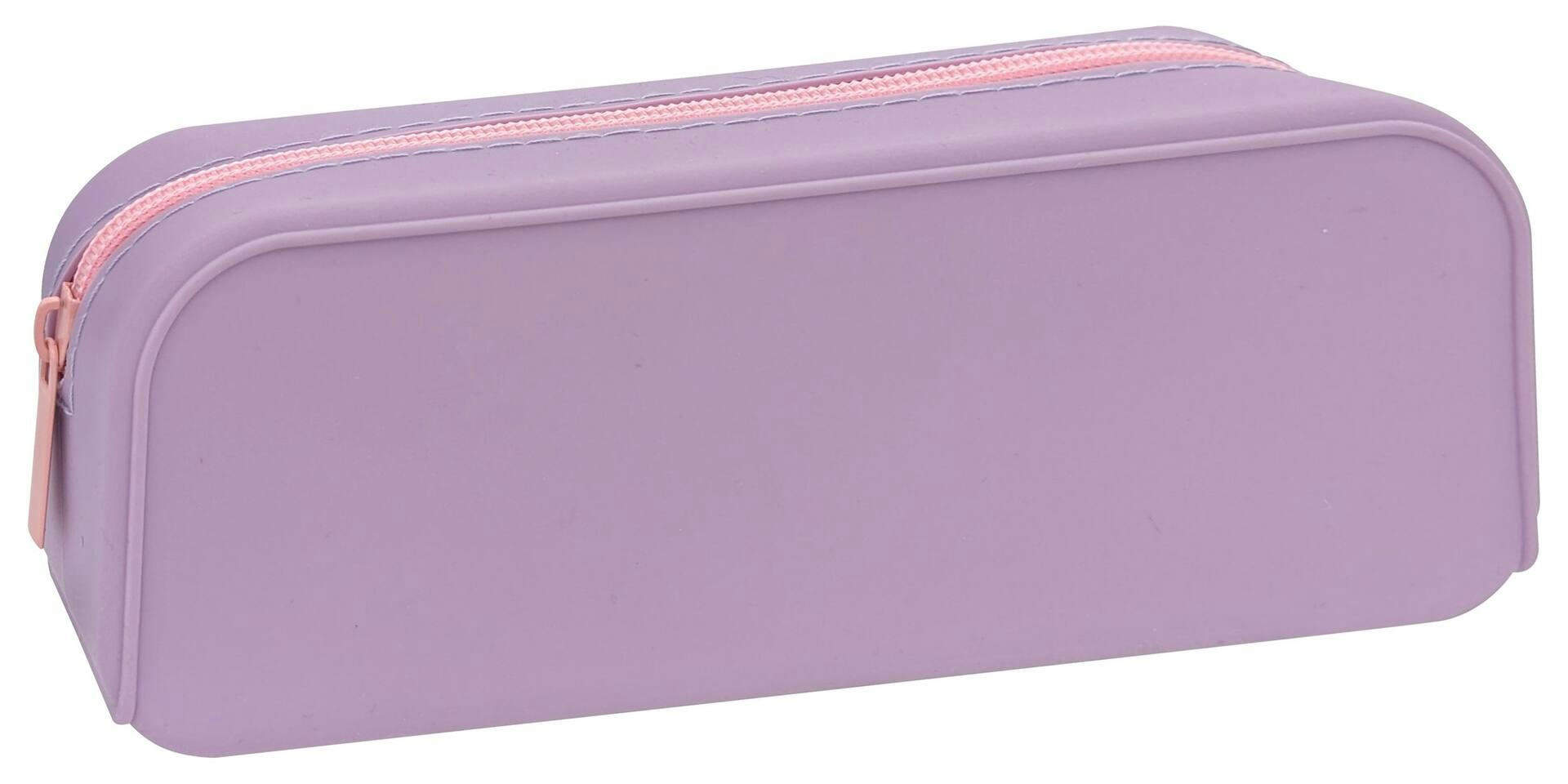 Merangue Silicone Full-Zip Pencil Case, Assorted Colours