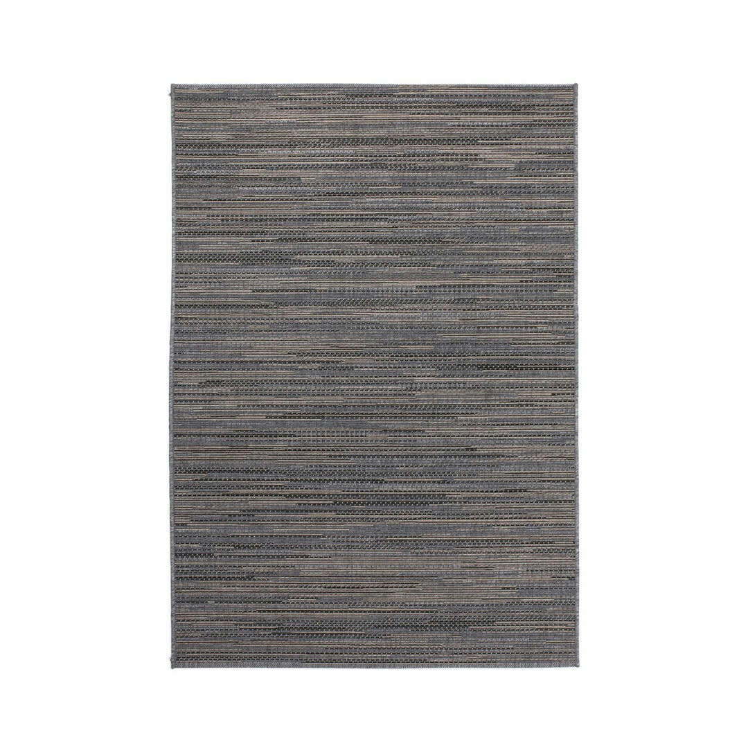 OPUS - Tapis rayé vintage en polypropylène gris 120x170
