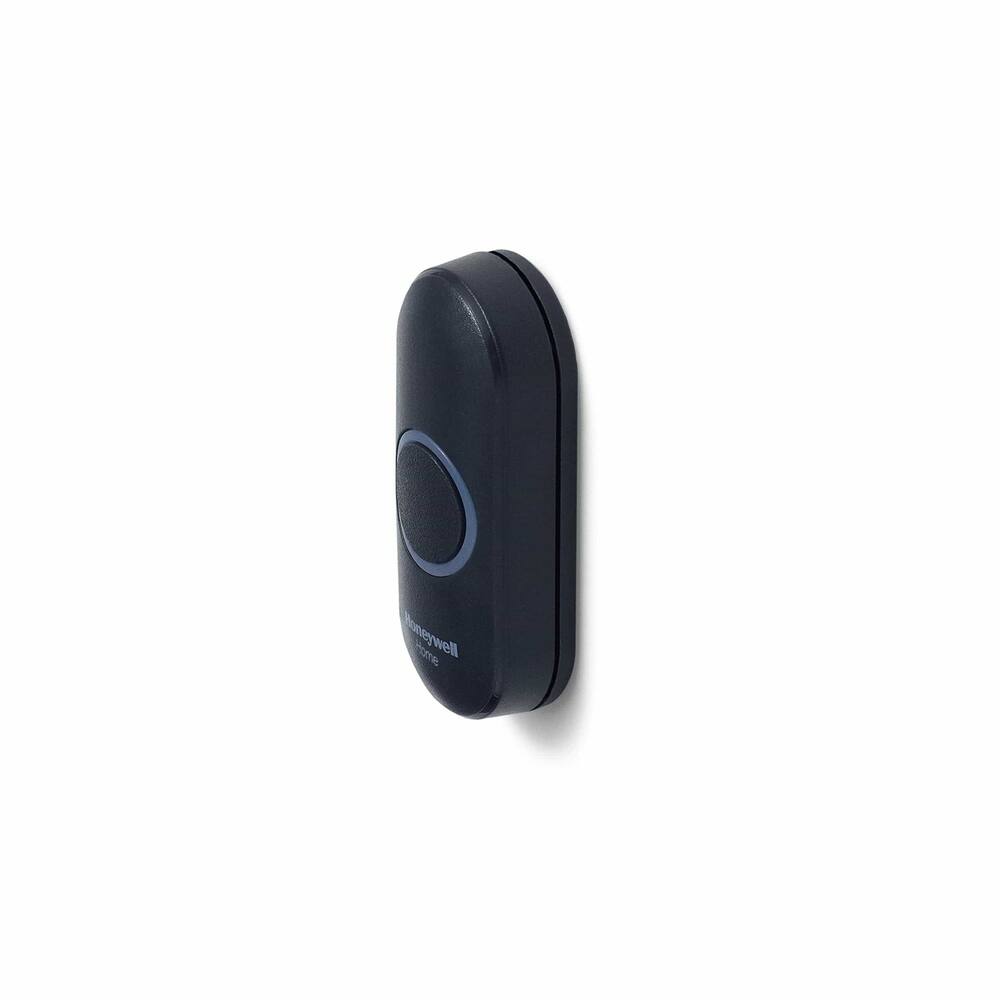 Honeywell Wireless Battery LED Push Doorbell Chime Button, Black