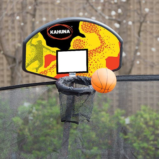 NNEDPE Kahuna Trampoline 12 ft with Basketball set - Rainbow