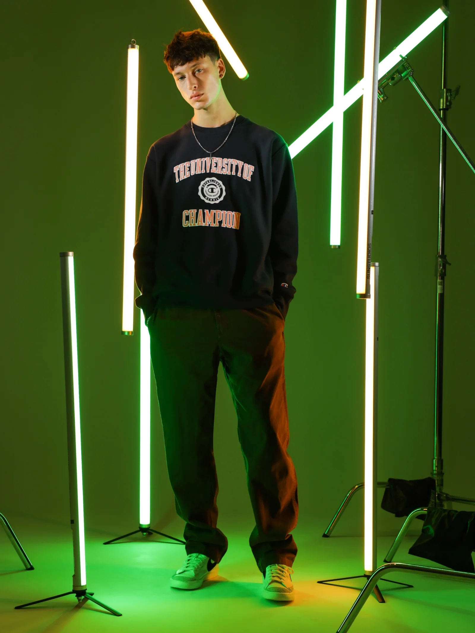 Reverse Weave Champion Uni Crewneck