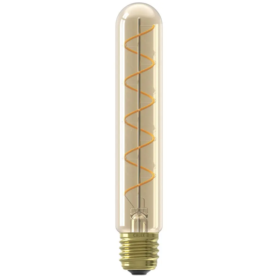 Calex LED buislamp - T32x185 - goudkleur - E27 - 2,5W - 136LM - dimbaar