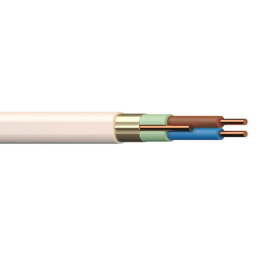 KABEL DRAKA PRSUPER 500V 2X2,5/2,5 R50 50M HVIT