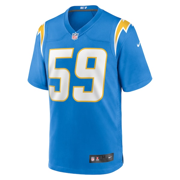 Troy Reeder Los Angeles Chargers Nike Team Game Jersey -  Powder Blue
