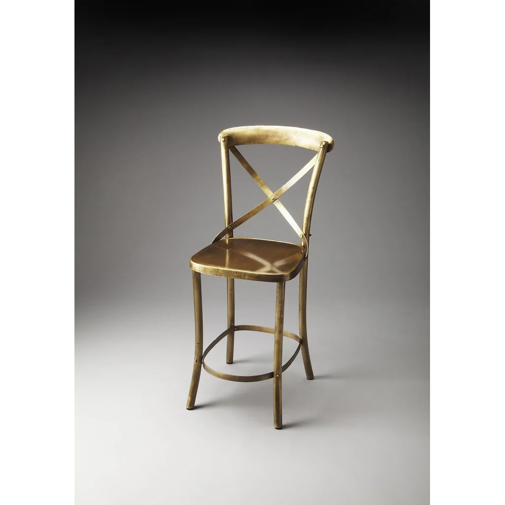 Antique Gold Bar Stool