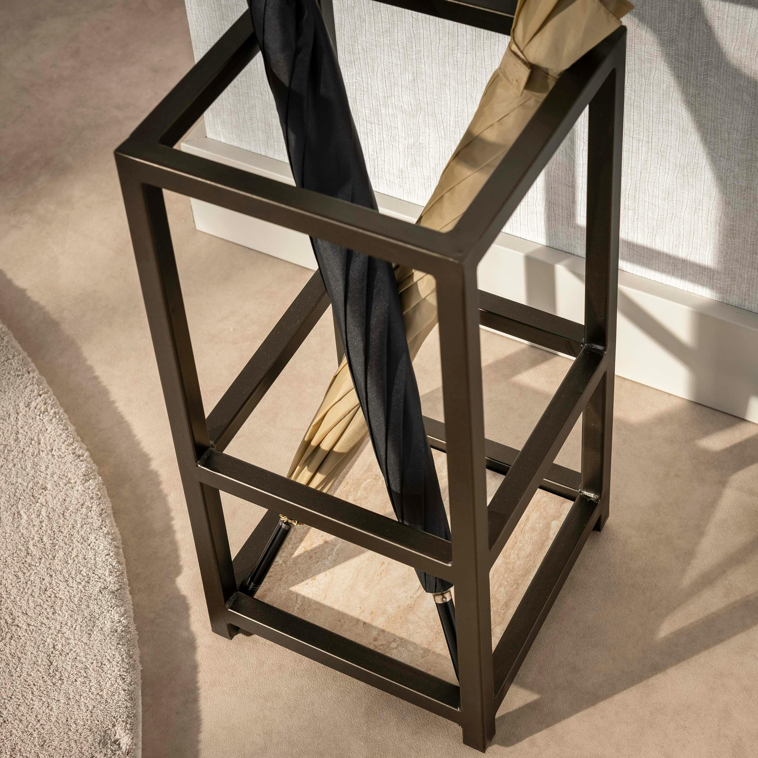 Porte-parapluies métal finition bronze RALF