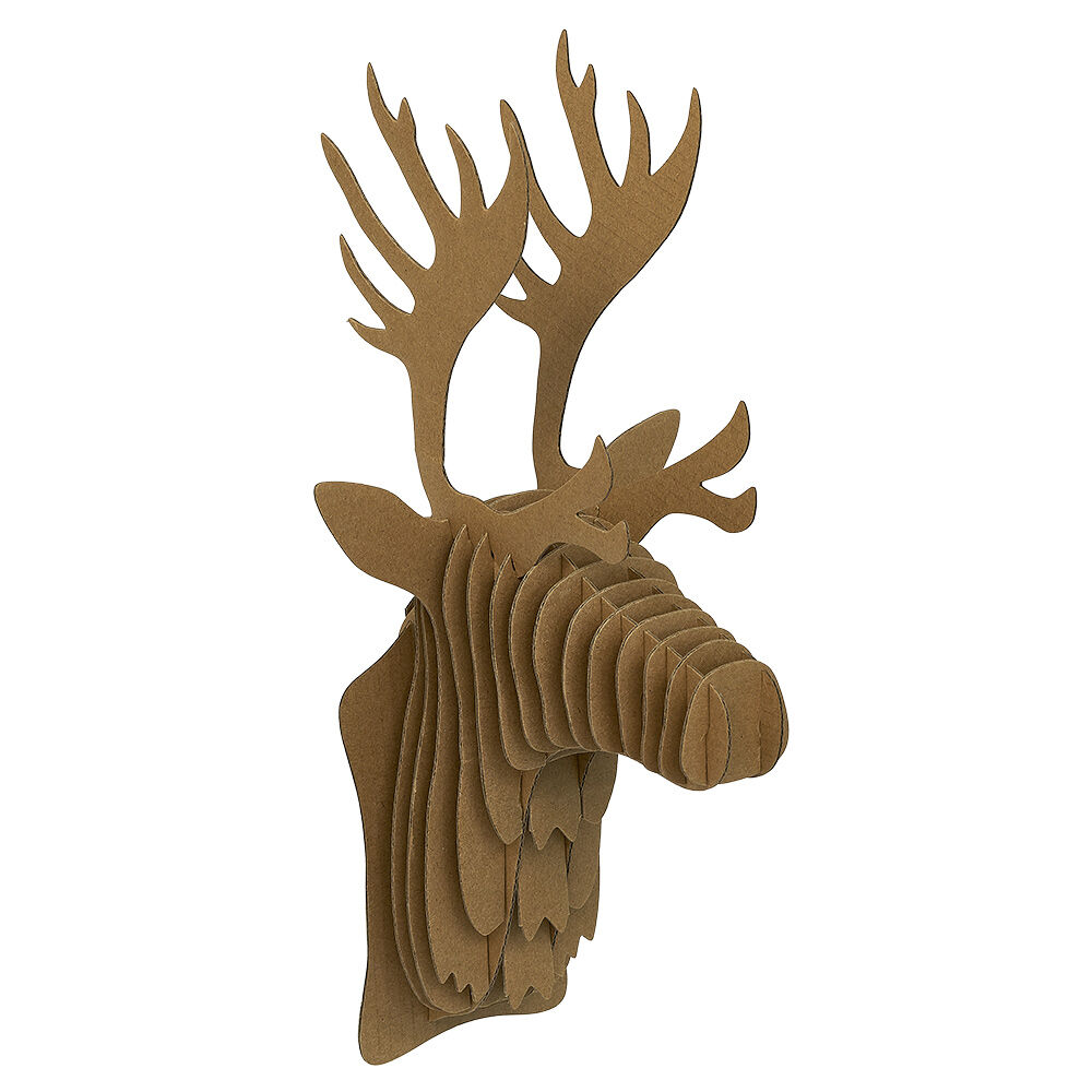 Trophée tête de cerf en carton