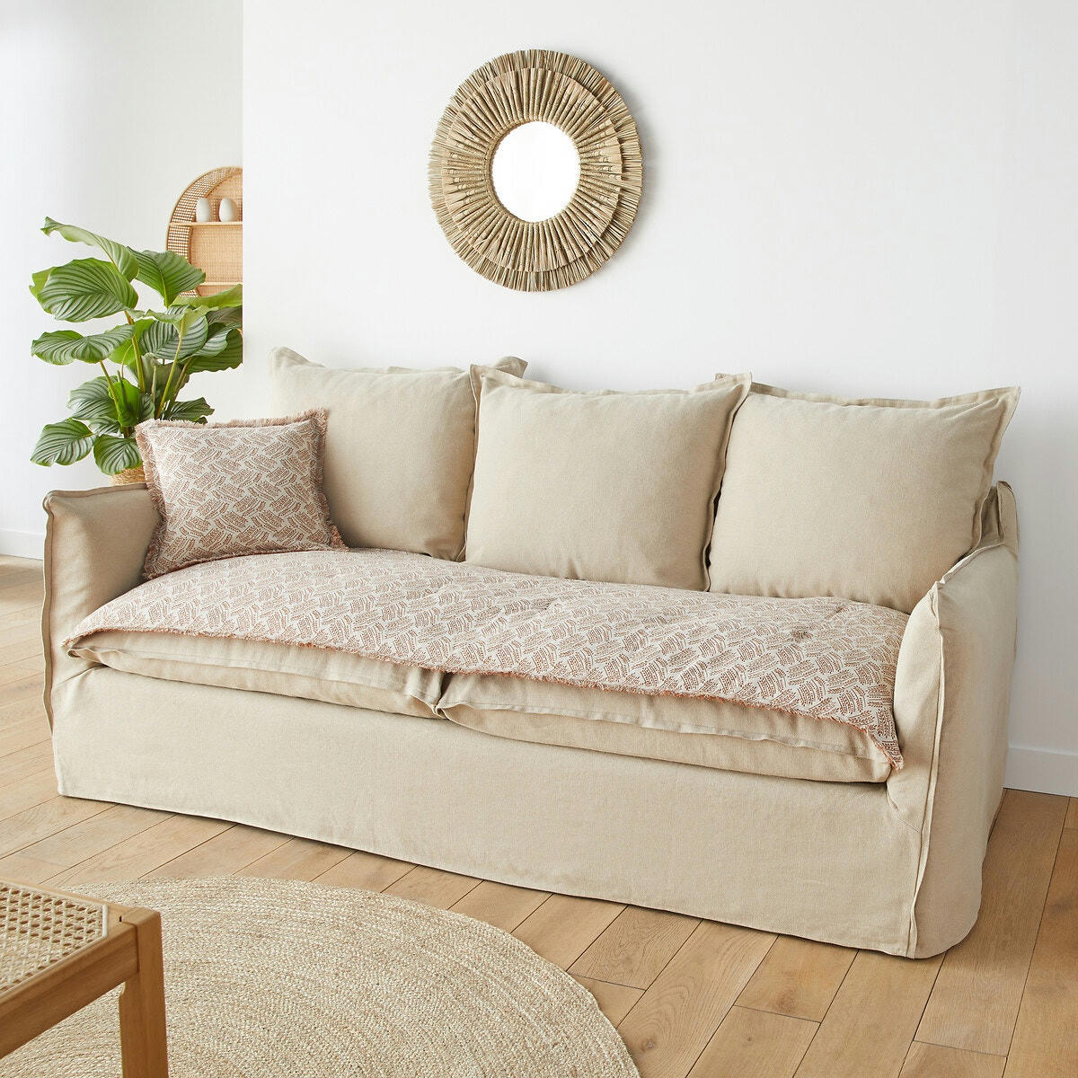 Matelas d'assise lin/coton, Orella