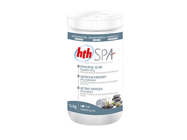 Oxygène actif pastilles pour spa 1,2 kg - HTH