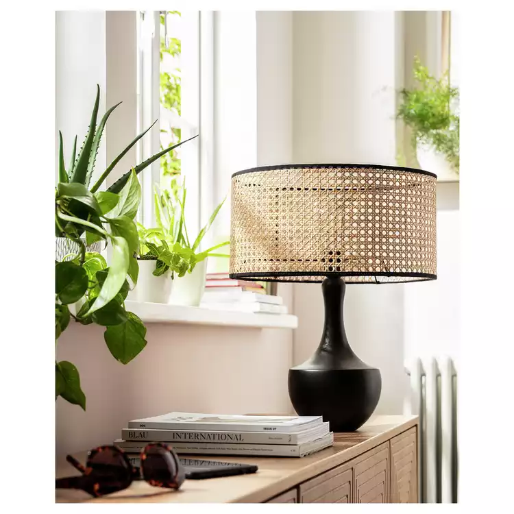 Habitat Ashi Natural Rattan Easy Fit Lampshade - 40cm