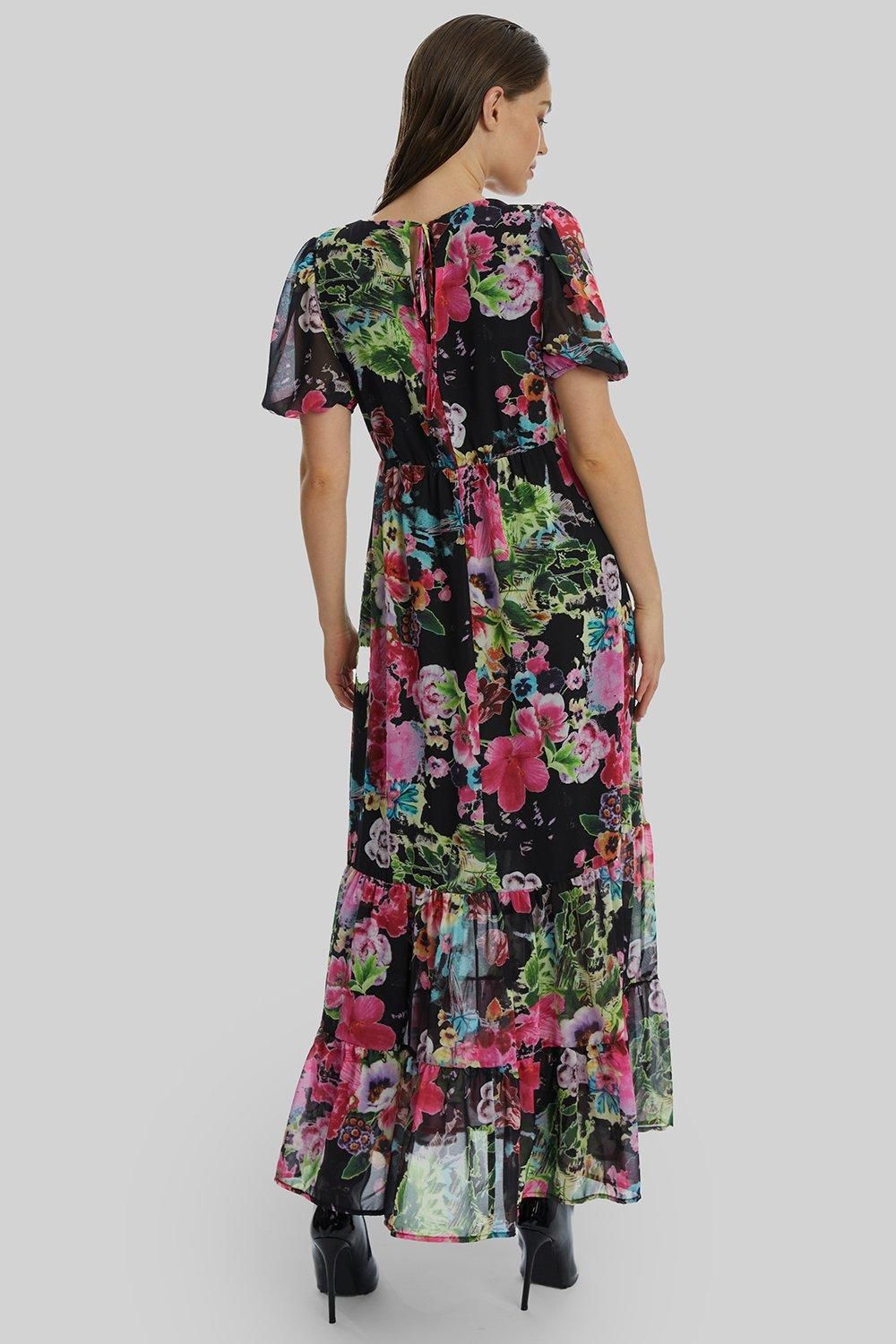 James Lakeland Floral V-neck Midi Dress