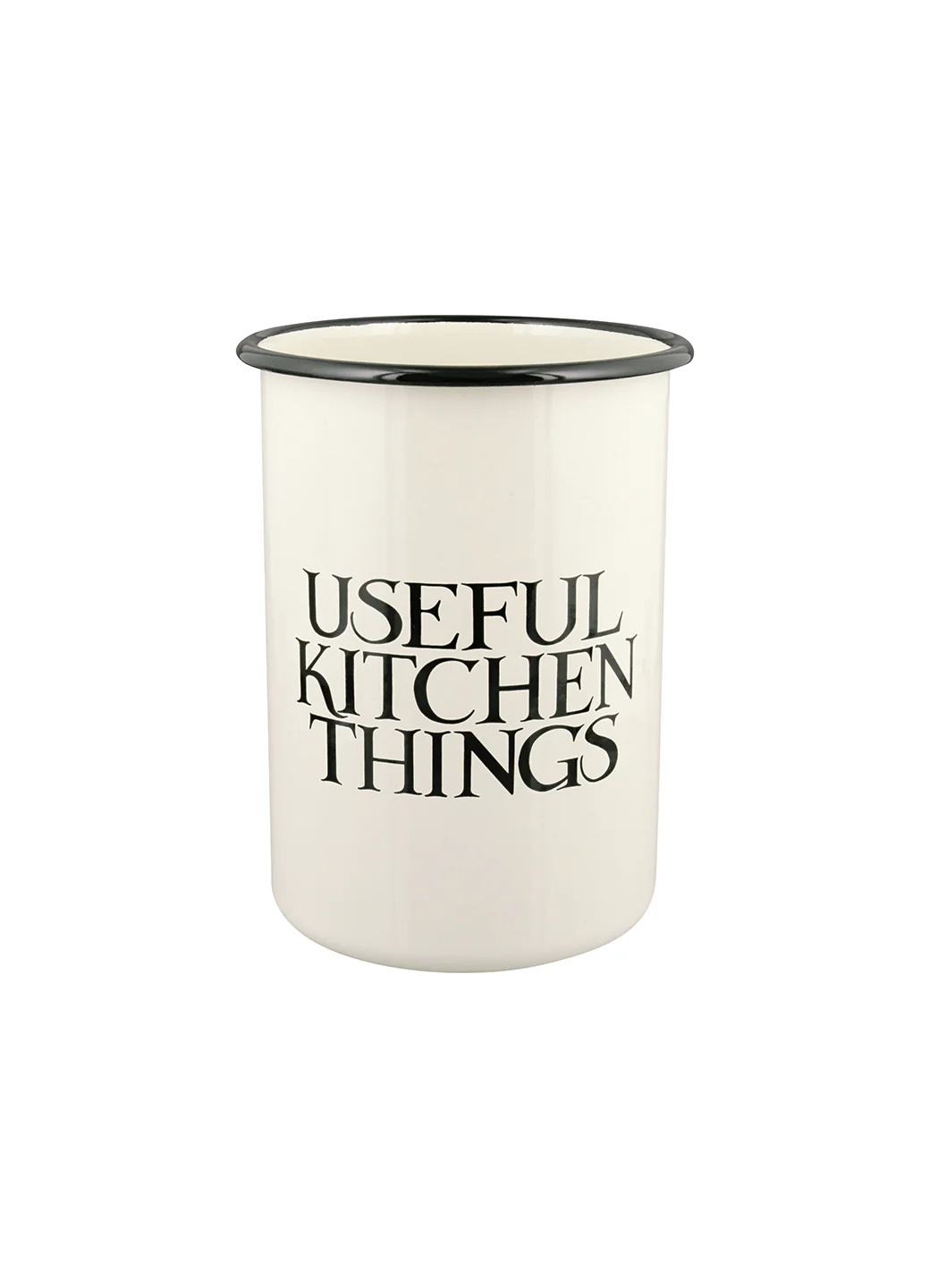 Black Toast Enamel Utensils Storage Pot