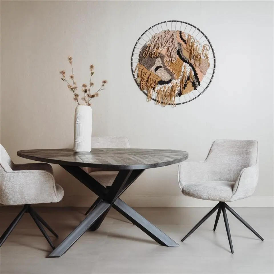 Tower Living - Trivero eettafel - 150 cm - zwart