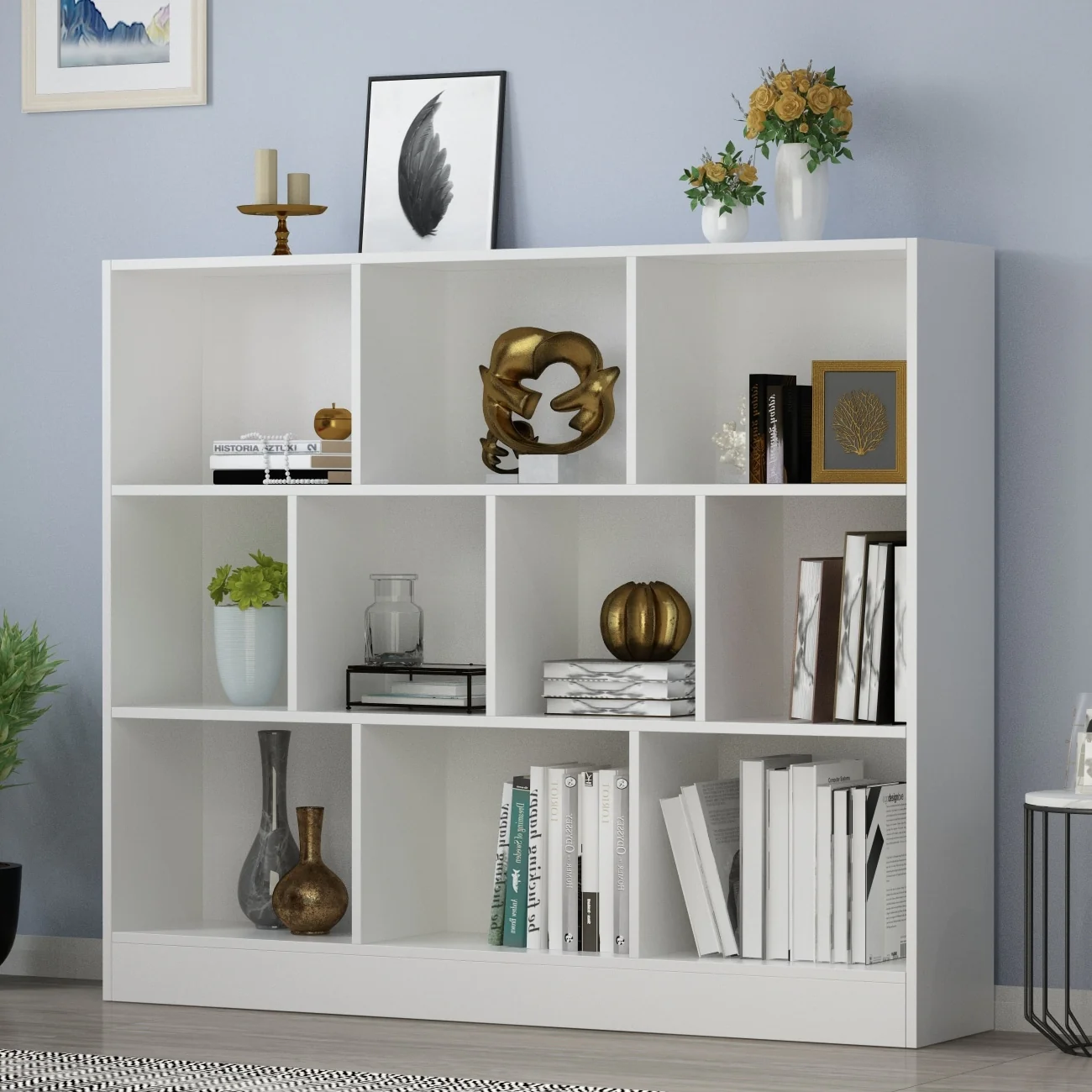 31.5 x 9.4 Bookcase with 3-tier for display